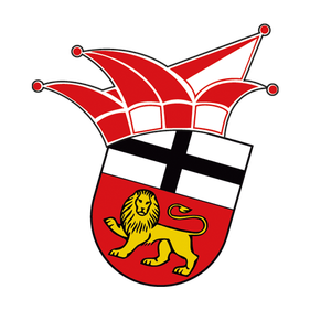 Logo des Elferrates , aktuell befindet sich dort das Ehrengarde Wappen als Platzhalter (Stadtwappen von Bonn mit Narrenmütze)