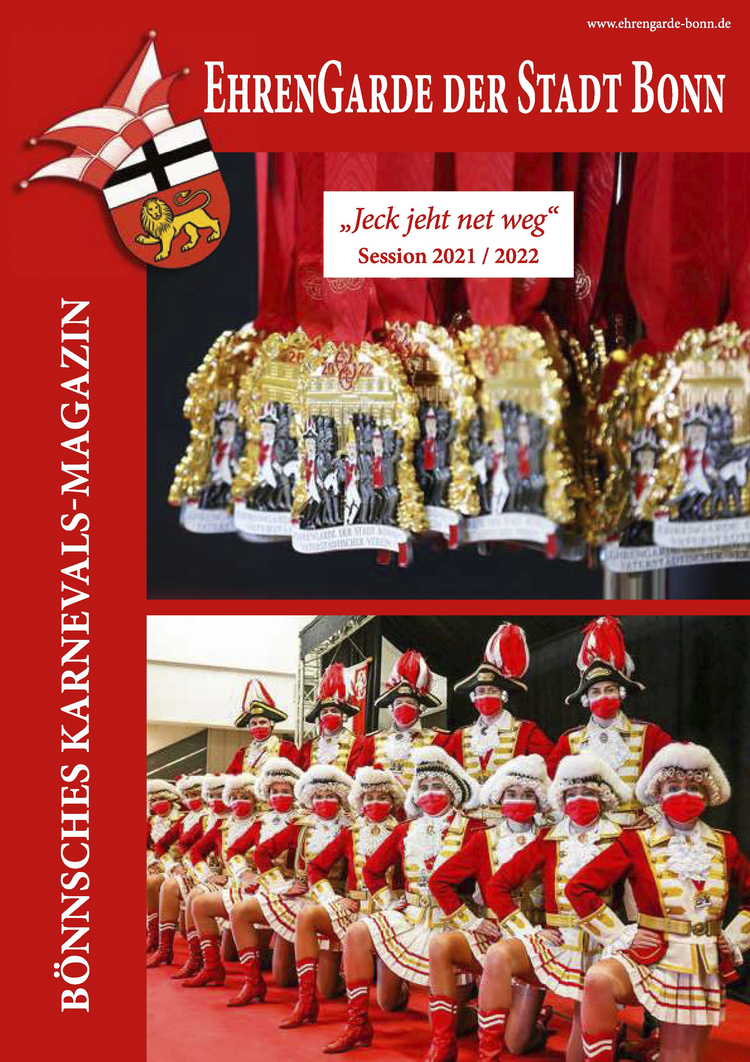 Eine Abbildung des Titelbildes vom Bönnschen Karnevals-Magazin der Ehrengarde.